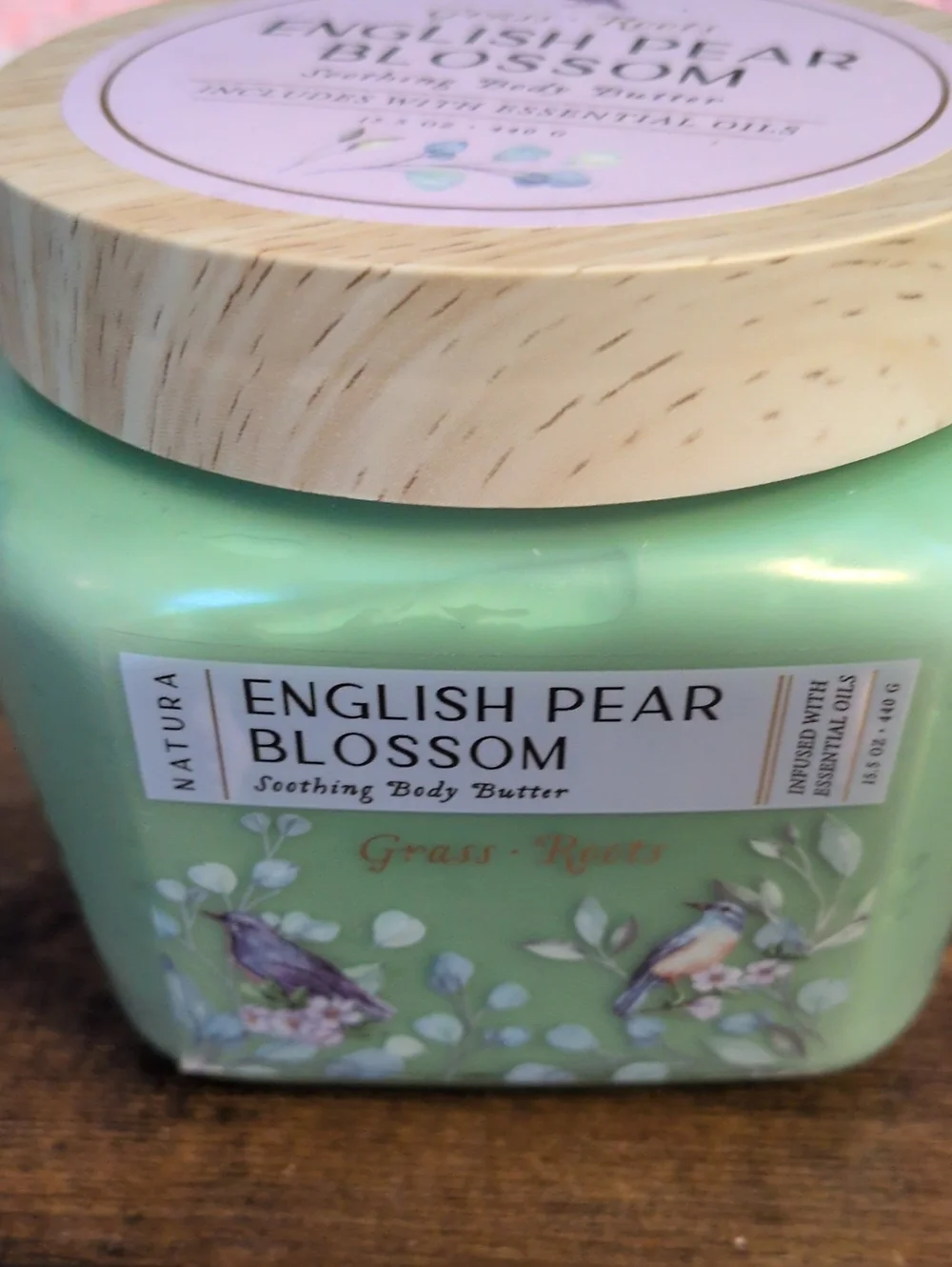 GRASS ROOTS English Pear Blossom Soothing Body Butter -